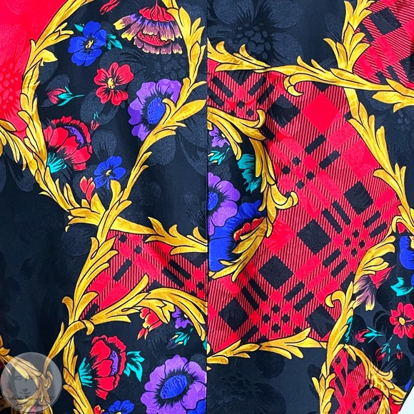 Adrianna Papell x Talbots Suit Jacket & Skirt Set Silk 2pc Jacquard Sz 8 Vintage - Picture 5 of 17